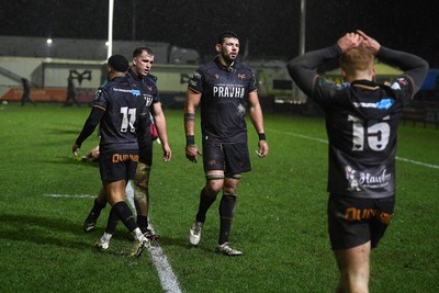 230126 - Ospreys v Emirates Lions - United Rugby Championship - Dejected Ospreys at full time