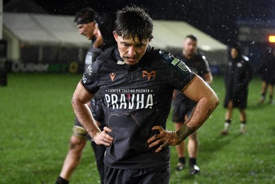 230126 - Ospreys v Emirates Lions - United Rugby Championship - Dejected Dan Edwards of Ospreys at full time