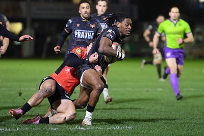 230126 - Ospreys v Emirates Lions - United Rugby Championship - Dan Kasende of Ospreys