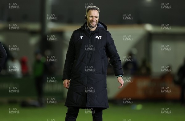 230126 - Ospreys v Emirates Lions - United Rugby Championship - Ospreys Head Coach Mark Jones 