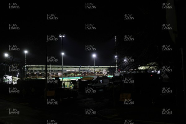 230126 - Ospreys v Emirates Lions - United Rugby Championship - General View of Brewery Field