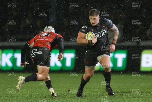 230126 - Ospreys v Emirates Lions - United Rugby Championship - Kian Hire of Ospreys 