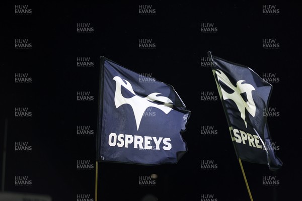 230126 - Ospreys v Emirates Lions - United Rugby Championship - Ospreys flag