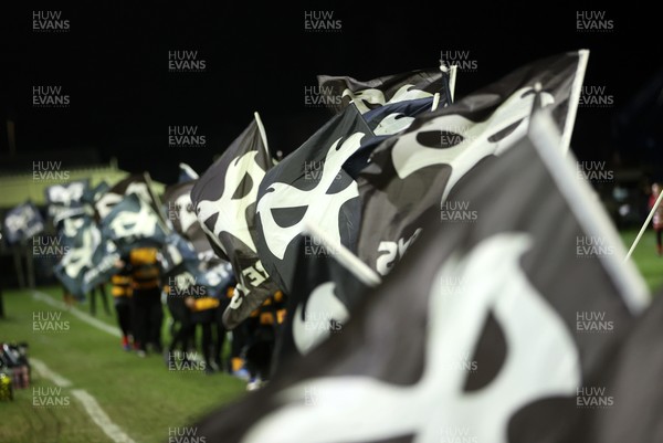 230126 - Ospreys v Emirates Lions - United Rugby Championship - Ospreys tackle bags