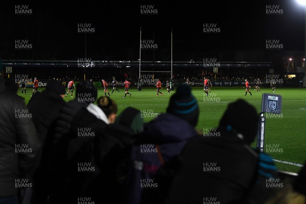 230126 - Ospreys v Emirates Lions - United Rugby Championship - Ospreys fans watch on during the game