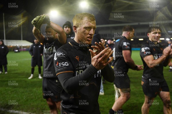 230126 - Ospreys v Emirates Lions - United Rugby Championship - Iestyn Hopkins of Ospreys at full time