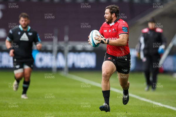 300324 - Ospreys v Emirates Lions - United Rugby Championship - Marius Louw of Lions