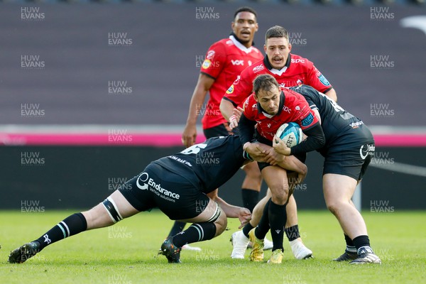 300324 - Ospreys v Emirates Lions - United Rugby Championship - Quan Horn of Emirates Lions