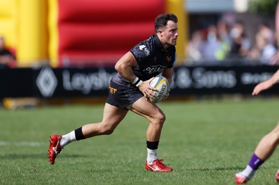 060925 - Ospreys v Exeter Chiefs - Pre Season Friendly - Luke Morgan of Ospreys makes a break