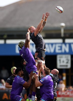 060925 - Ospreys v Exeter Chiefs - Pre Season Friendly - Ross Moriarty of Ospreys 