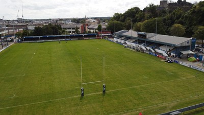 060925 - Ospreys v Exeter Chiefs - Pre Season Friendly - General View of Brewery Field