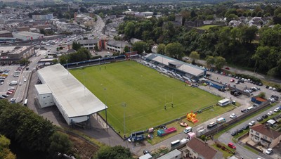 060925 - Ospreys v Exeter Chiefs - Pre Season Friendly - General View of Brewery Field