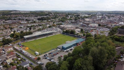 060925 - Ospreys v Exeter Chiefs - Pre Season Friendly - General View of Brewery Field