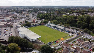 060925 - Ospreys v Exeter Chiefs - Pre Season Friendly - General View of Brewery Field