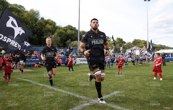 060925 - Ospreys v Exeter Chiefs - Pre Season Friendly - Rhys Davies of Ospreys 