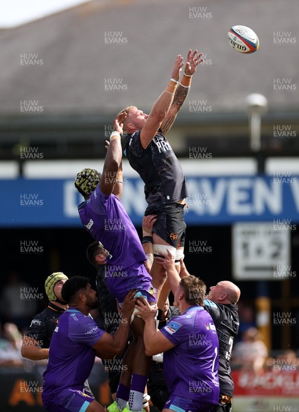 060925 - Ospreys v Exeter Chiefs - Pre Season Friendly - Ross Moriarty of Ospreys 