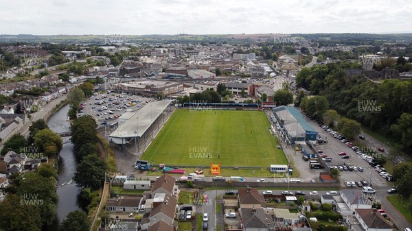 060925 - Ospreys v Exeter Chiefs - Pre Season Friendly - General View of Brewery Field