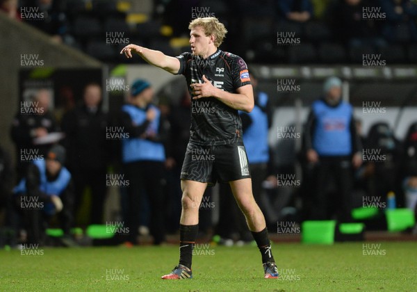 291113 - Ospreys v Glasgow - RaboDirect PRO12 -Ben John of Ospreys