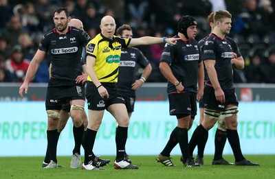 310116 - Ospreys v Glasgow - Guinness PRO12 - Referee Peter Fitzgibbon