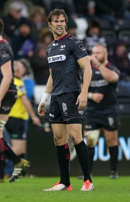 310116 - Ospreys v Glasgow - Guinness PRO12 - JJ Engelbrecht of Ospreys