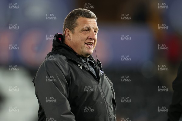 111123 - Ospreys v Glasgow Warriors - United Rugby Championship - Ospreys Head Coach Toby Booth