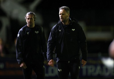 181025 - Ospreys v Glasgow Warriors - United Rugby Championship - Ospreys Head Coach Mark Jones 