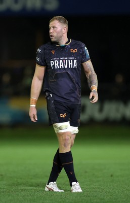 181025 - Ospreys v Glasgow Warriors - United Rugby Championship - Ross Moriarty of Ospreys 