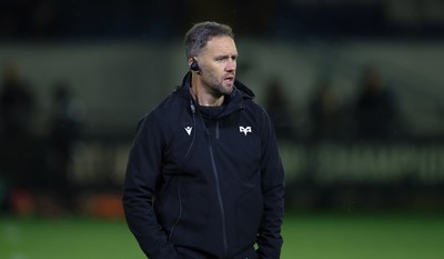 181025 - Ospreys v Glasgow Warriors, United Rugby Championship - Ospreys head coach Mark Jones
