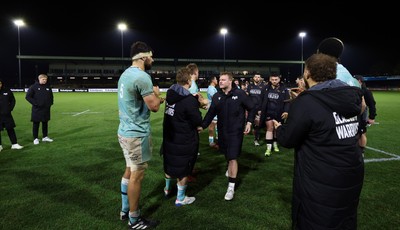181025 - Ospreys v Glasgow Warriors, United Rugby Championship - Ospreys are applauded off the pitch by Glasgow