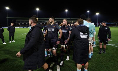 181025 - Ospreys v Glasgow Warriors, United Rugby Championship - Ospreys are applauded off the pitch by Glasgow