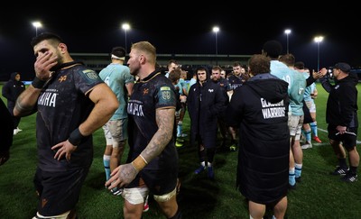 181025 - Ospreys v Glasgow Warriors, United Rugby Championship - Ospreys are applauded off the pitch by Glasgow