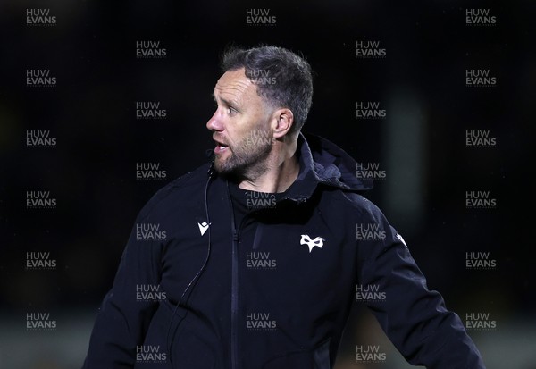 181025 - Ospreys v Glasgow Warriors - United Rugby Championship - Ospreys Head Coach Mark Jones 