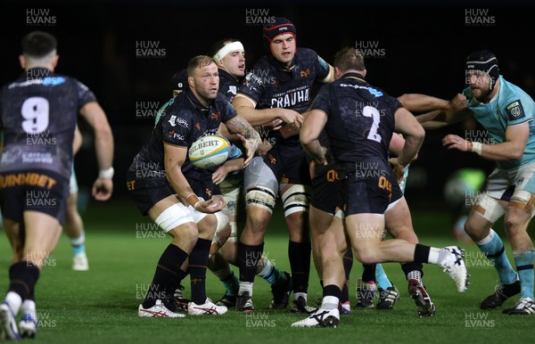 181025 - Ospreys v Glasgow Warriors - United Rugby Championship - Ross Moriarty of Ospreys 