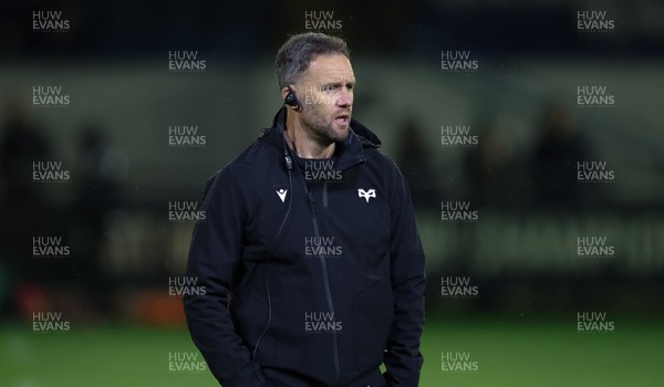181025 - Ospreys v Glasgow Warriors, United Rugby Championship - Ospreys head coach Mark Jones