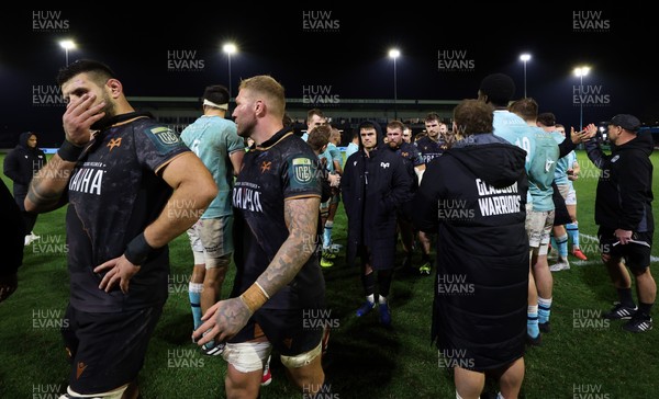 181025 - Ospreys v Glasgow Warriors, United Rugby Championship - Ospreys are applauded off the pitch by Glasgow
