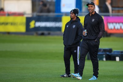 180426 - Ospreys v Hollywoodbets Sharks - United Rugby Championship - Hollywoodbets Sharks Head Coach JP Pietersen 