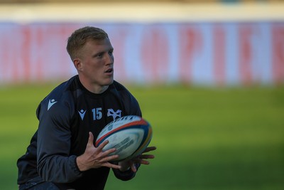 180426 - Ospreys v Hollywoodbets Sharks - United Rugby Championship - Iestyn Hopkins of Ospreys