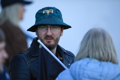 180426 - Ospreys v Hollywoodbets Sharks - United Rugby Championship - Ospreys fans