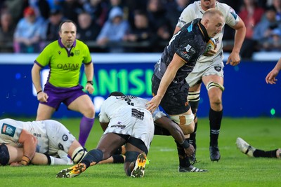 180426 - Ospreys v Hollywoodbets Sharks - United Rugby Championship - Huw Sutton of Ospreys