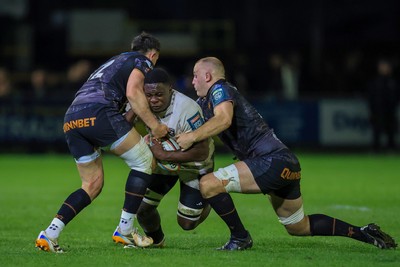 180426 - Ospreys v Hollywoodbets Sharks - United Rugby Championship - Siya Masuku of Hollywoodbets Sharks