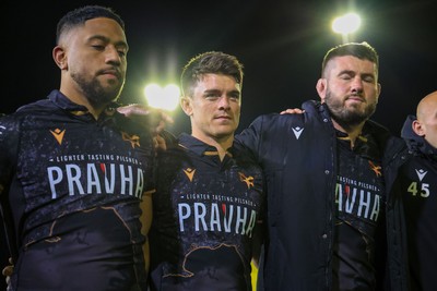 180426 - Ospreys v Hollywoodbets Sharks - United Rugby Championship - Reuben Morgan-Williams of Ospreys