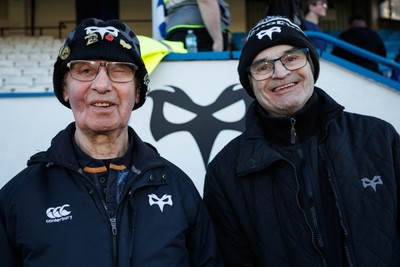 180426 - Ospreys v Hollywoodbets Sharks - United Rugby Championship - Ospreys fans before the match
