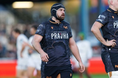 180426 - Ospreys v Hollywoodbets Sharks - United Rugby Championship - Morgan Morris of Ospreys