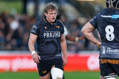 180426 - Ospreys v Hollywoodbets Sharks - United Rugby Championship - Jac Morgan of Ospreys