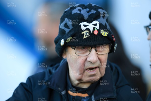 180426 - Ospreys v Hollywoodbets Sharks - United Rugby Championship - Ospreys fans