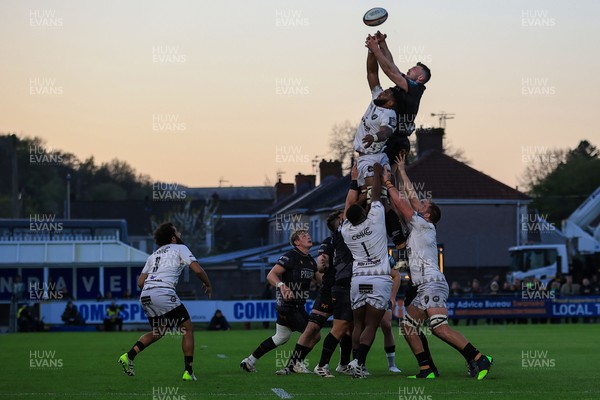 180426 - Ospreys v Hollywoodbets Sharks - United Rugby Championship - James Ratti of Ospreys