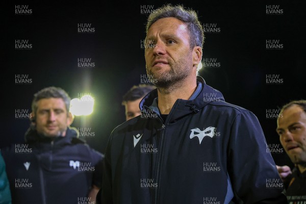 180426 - Ospreys v Hollywoodbets Sharks - United Rugby Championship - Ospreys Head Coach Mark Jones