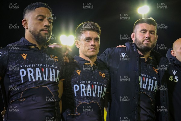 180426 - Ospreys v Hollywoodbets Sharks - United Rugby Championship - Reuben Morgan-Williams of Ospreys