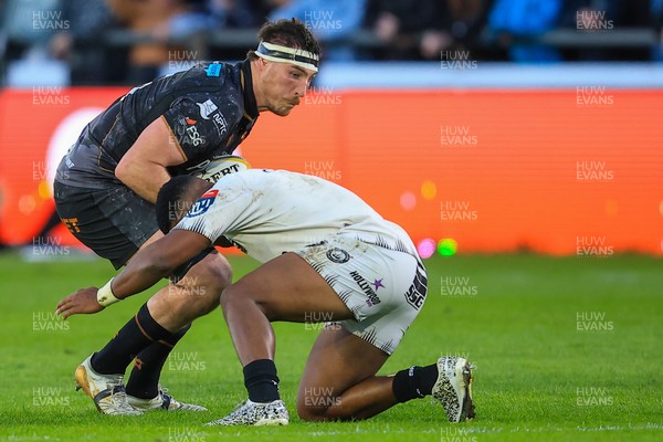 180426 - Ospreys v Hollywoodbets Sharks - United Rugby Championship - James Ratti of Ospreys