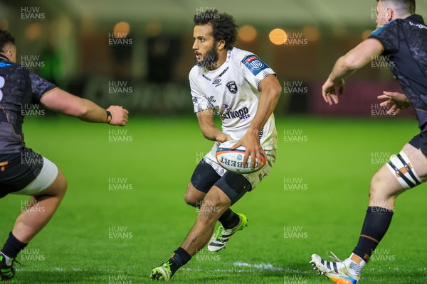 180426 - Ospreys v Hollywoodbets Sharks - United Rugby Championship - Jaden Hendrikse of Hollywoodbets Sharks